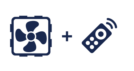 Zentrale Wohnraumablüftung mit Fernbedienung