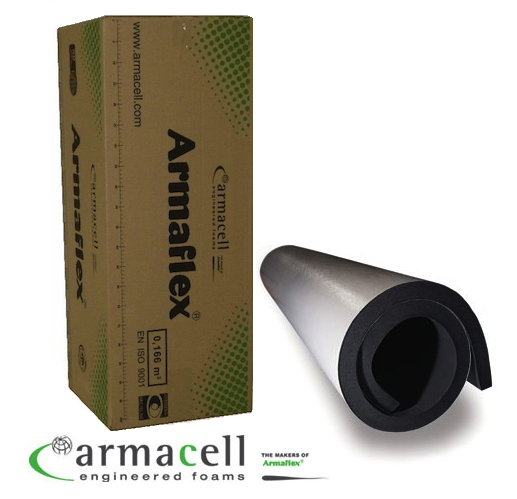Armaflex 9 mm selbstklebende Isolierung Armaduct Packung 10 m2 - Breite = 1  Meter